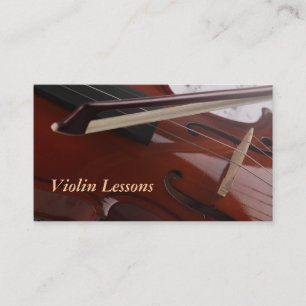 Visita Tarjeta de visita: Lecciones de violín