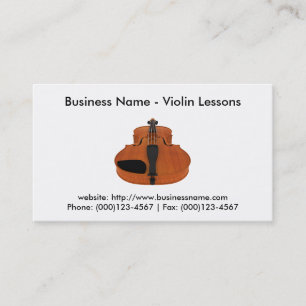 Visita Tarjeta de visita: Lecciones de violín