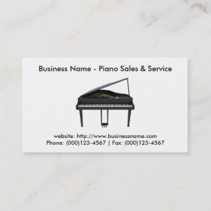 Visita Tarjeta de visita: Venta y servicio de piano