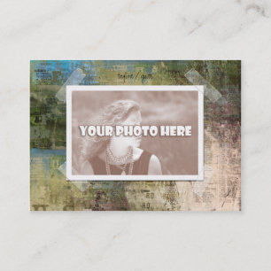 Visita Tarjeta de visitas artsy del marco de la foto