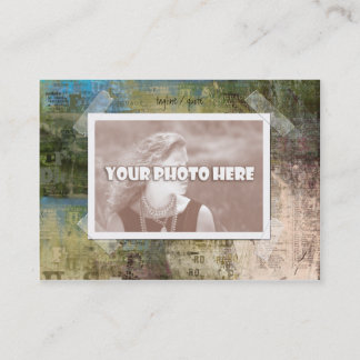 Visita Tarjeta de visitas artsy del marco de la foto