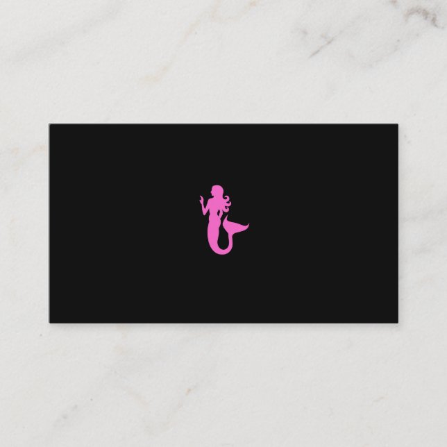 Visita Tarjeta de visitas de la sirena de Instructor_Pink (Anverso)