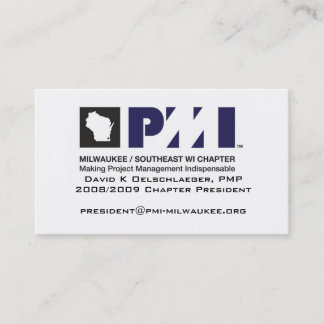 Visita Tarjeta de visitas de PMI Milwaukee