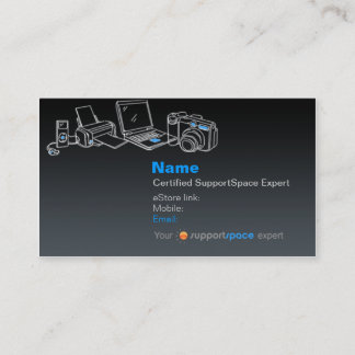 Visita Tarjeta de visitas experta (negro)
