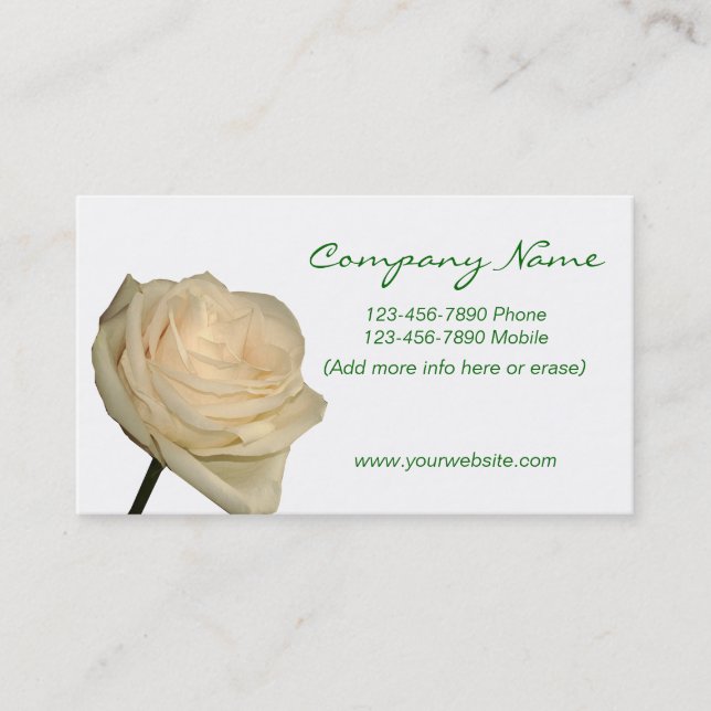 Visita Tarjeta de Visitas - Floral (Anverso)