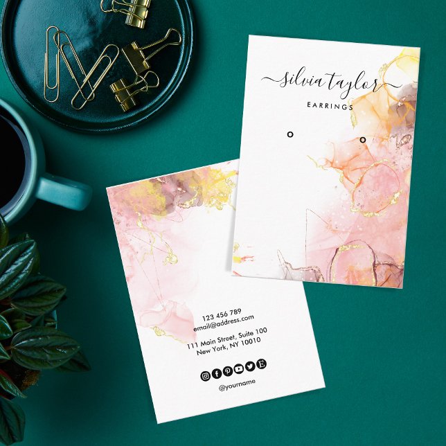 Visita Tarjeta de visualización de arte caligráfico Rubor (Subido por el creador)