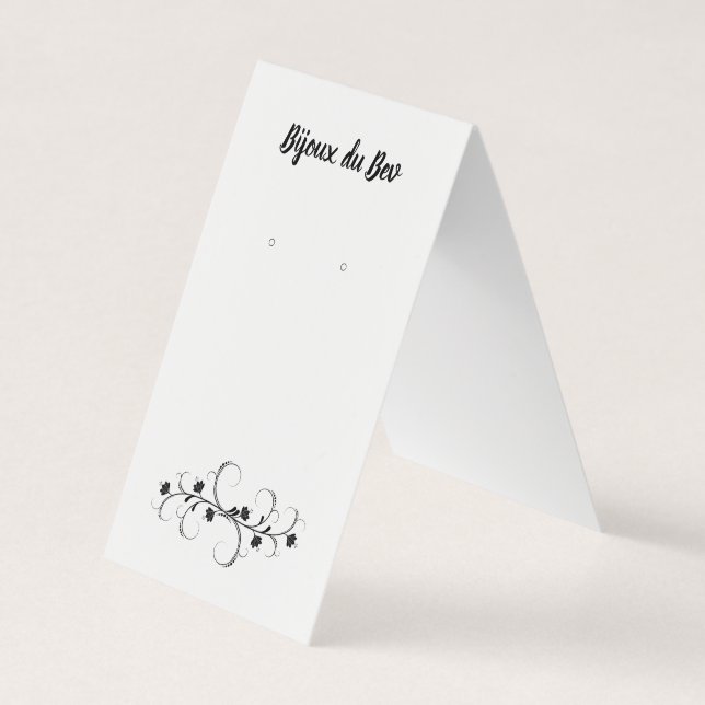 Visita Tarjeta de visualización de carpas florales de Swi (Anverso)