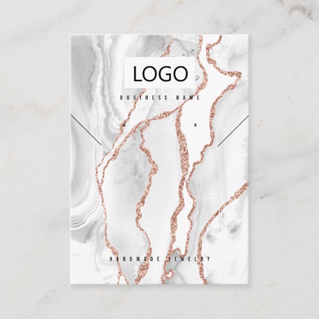 Visita Tarjeta de visualización de collar de almendras de (Anverso)