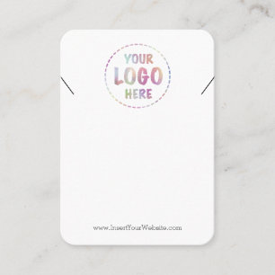 Visita Tarjeta de visualización de collar de logotipo gra