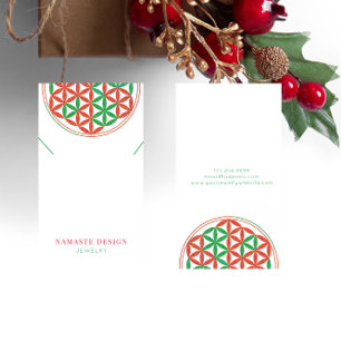 Visita Tarjeta de visualización de collar para navidades・