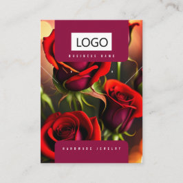 Visita Tarjeta de visualización de collar para rosas de j