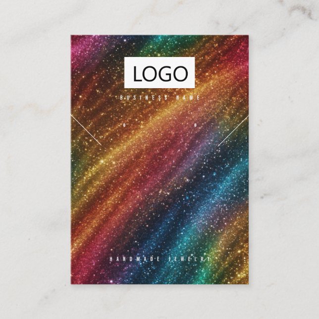 Visita Tarjeta de visualización de collares de joyas arco (Anverso)