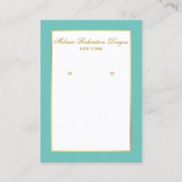 Visita Tarjeta de visualización de ganancia Gold y Verde 