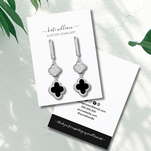 Visita Tarjeta de visualización de ingresos blancos negro (Subido por el creador)