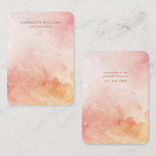 Visita Tarjeta de visualización de joyas Coral Watercolor