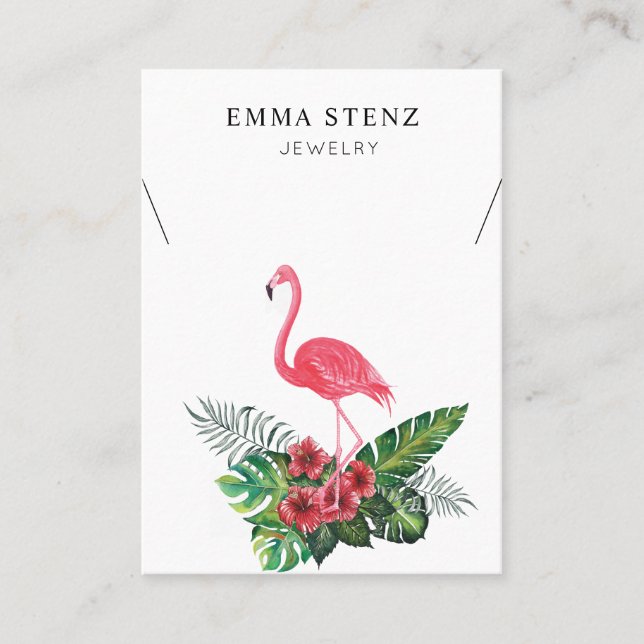 Visita Tarjeta de visualización de joyas de collar de ace (Anverso)