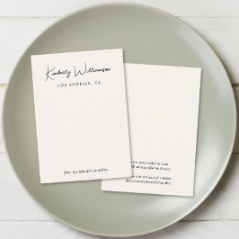 Visita Tarjeta de visualización de joyas de crema de coll