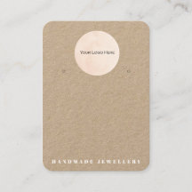 Tarjeta de visualización de joyas de diseño manual