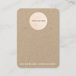 Visita Tarjeta de visualización de joyas de diseño manual