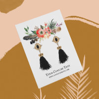 Tarjeta de visualización de joyas de verano ・ Flor