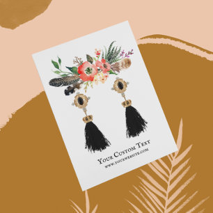 Visita Tarjeta de visualización de joyas de verano ・ Flor