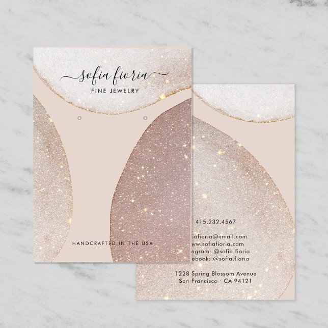 Visita Tarjeta de visualización de joyería para Purpurina (Subido por el creador)