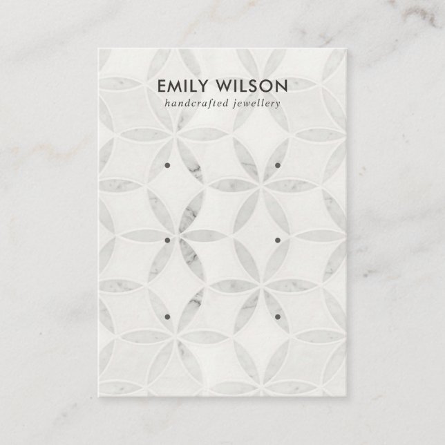 VISITA TARJETA DE VISUALIZACIÓN DE LA PANTALLA DE LA BLAN (Anverso)