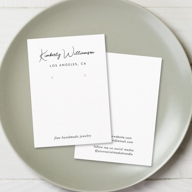 Visita Tarjeta de visualización de la secuencia de comand (Empower your name in our signature script as your logo and brand identity)