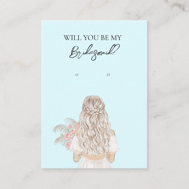 Visita Tarjeta de visualización de la travesía de la novi (Anverso)