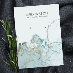 VISITA TARJETA DE VISUALIZACIÓN DE MÁRMOL DE ORO AZUL A