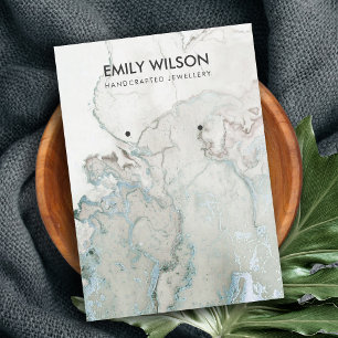 VISITA TARJETA DE VISUALIZACIÓN DE MÁRMOL DE ORO AZUL A