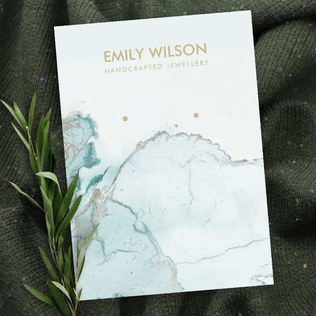 VISITA TARJETA DE VISUALIZACIÓN DE MÁRMOL DE ORO AZUL AQU (Subido por el creador)