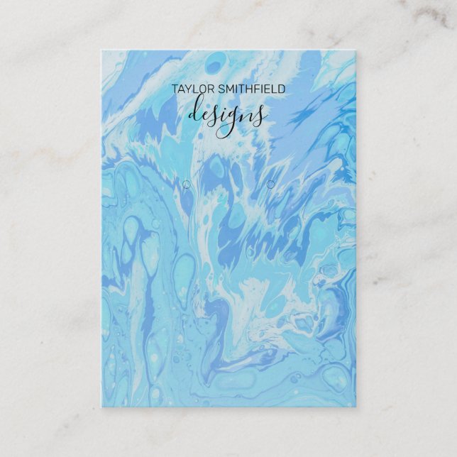 Visita Tarjeta de visualización de patrón de pintura de c (Anverso)