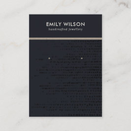 VISITA TARJETA DE VISUALIZACIÓN DE PUNTOS DE BLANCO NEGRO