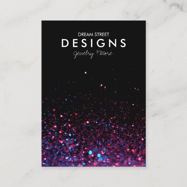 Visita Tarjeta de visualización de tendencia de Purpurina (Anverso)