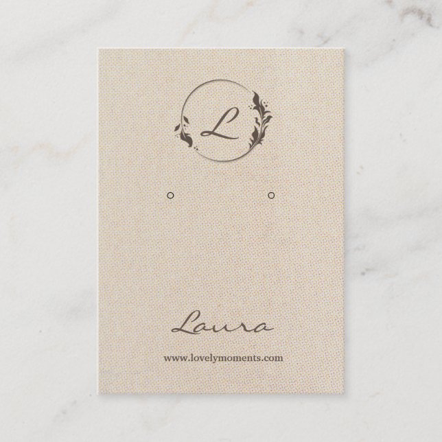 Visita Tarjeta de visualización del anillo de amarre blan (Anverso)