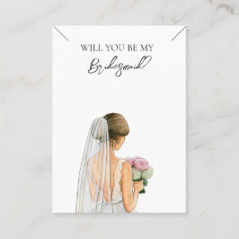 Visita Tarjeta de visualización del collar de la novia bo