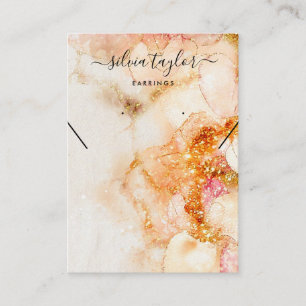 Visita tarjeta de visualización del collar de verano de o