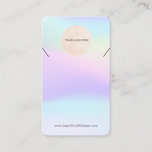 Visita Tarjeta de visualización del collar del arco iris 