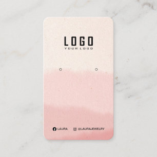 Visita Tarjeta de visualización del logotipo acuarela de 