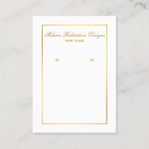 Visita Tarjeta de visualización elegante del bastidor dor