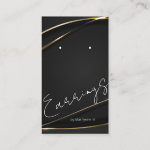 Visita Tarjeta de visualización elegante Gold Boutique Ea