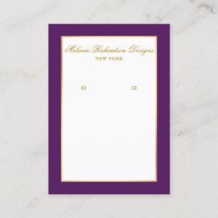 Visita Tarjeta de visualización Gold y Purple