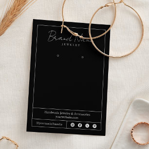 Visita Tarjeta de visualización minimalista elegante de j