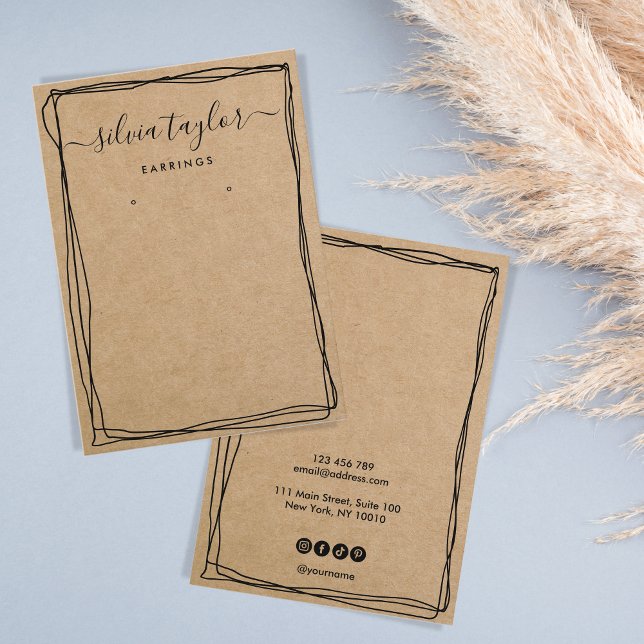 Visita Tarjeta de visualización moderna de caligrafía sim (Subido por el creador)