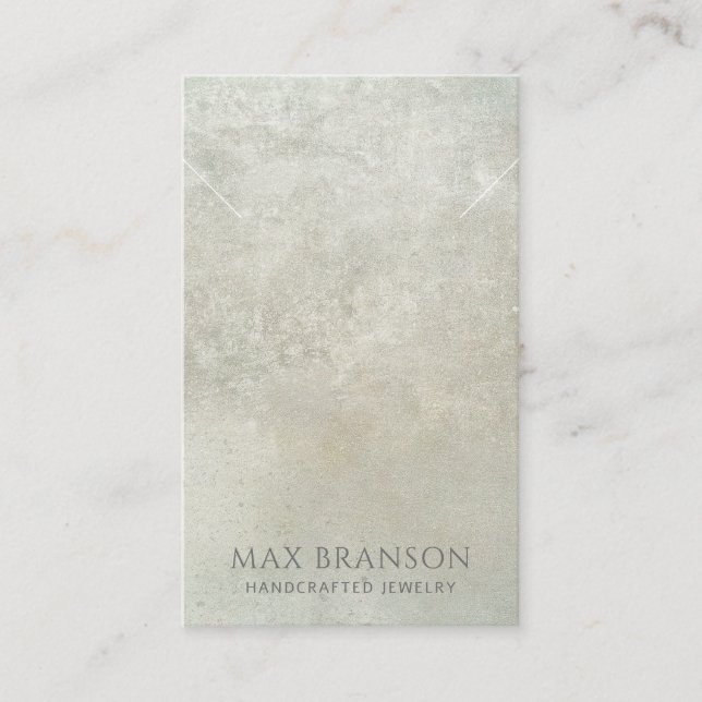 Visita Tarjeta de visualización moderna de collar de perl (Anverso)