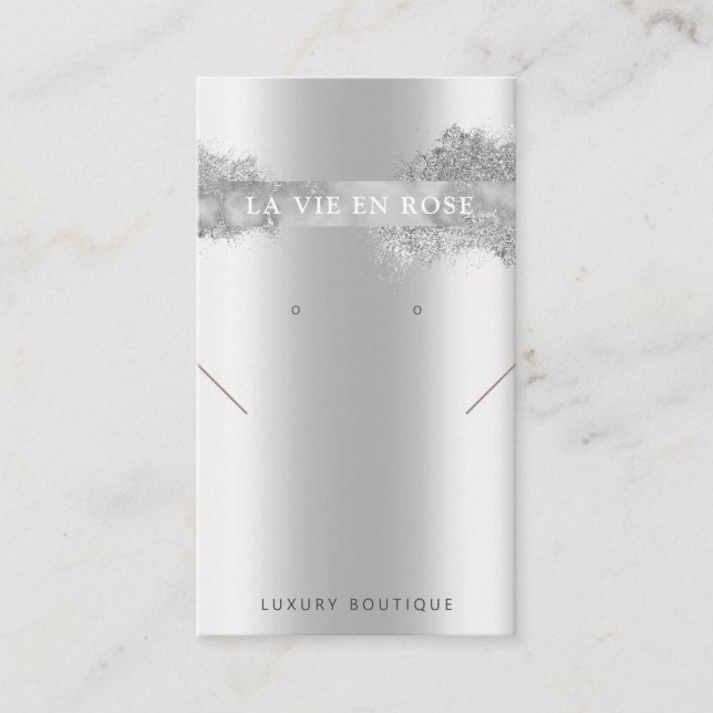 Visita Tarjeta de visualización moderna del collar de los (Anverso)