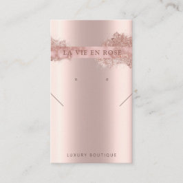 Visita Tarjeta de visualización moderna del collar de los