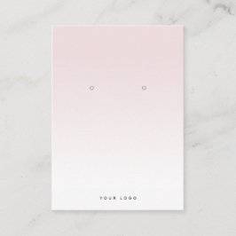 Visita Tarjeta de visualización simple de degradado blanc