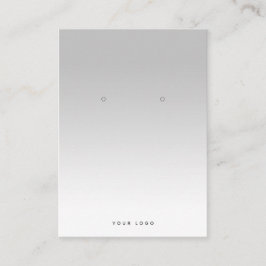 Visita Tarjeta de visualización simple de degradado blanc